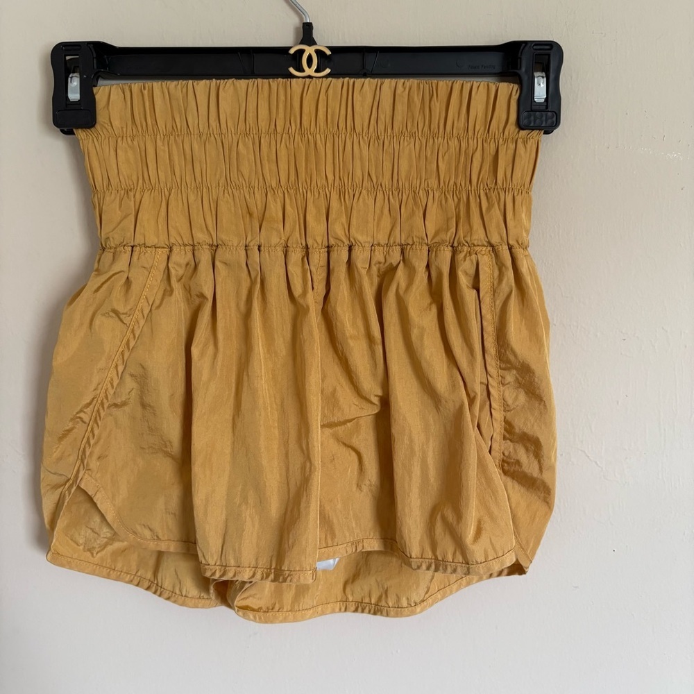 Free People Movement The Way Home Shorts in Honey Mellow Medium - Picture 7 of 12
